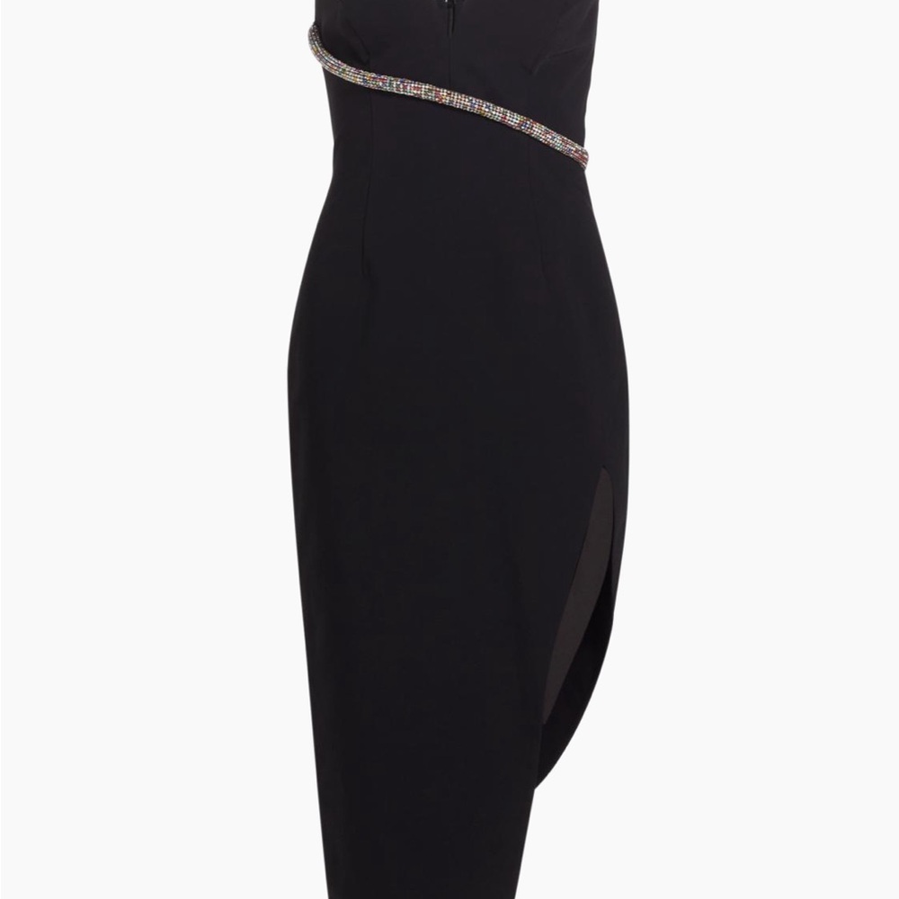 Amanda Uprichard Black Asymmetrical Dress